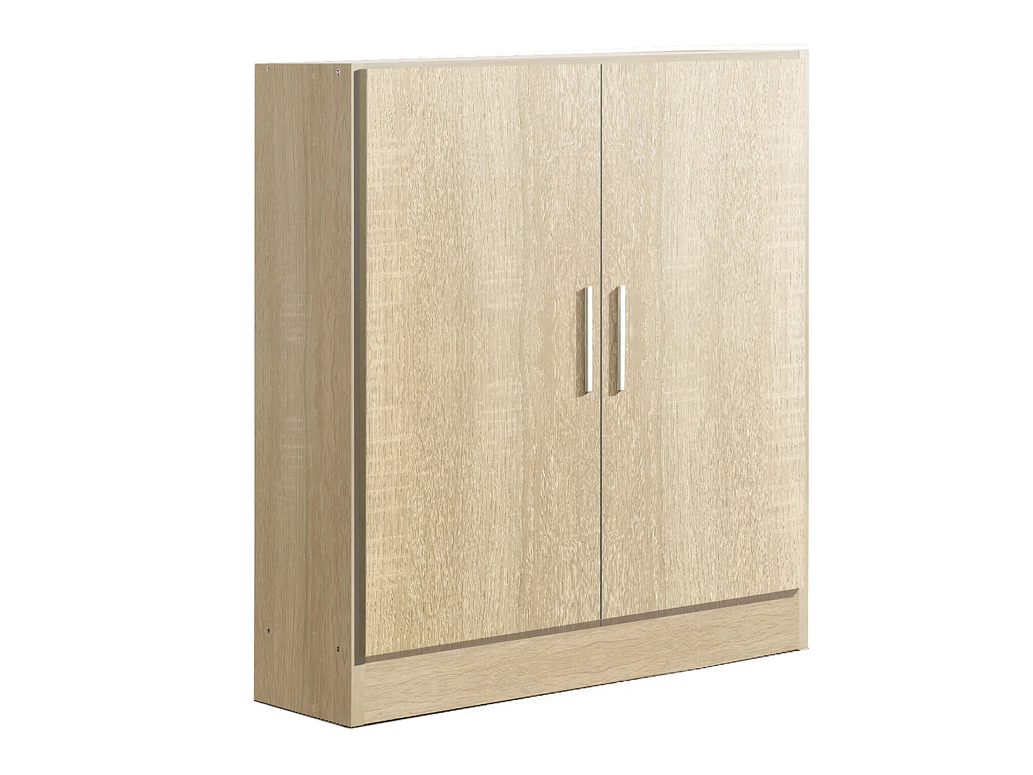 Armoire / placard de rangement de 2 portes coloris Chêne Cambrian - longueur 82 x profondeur 35 x hauteur 90 cm