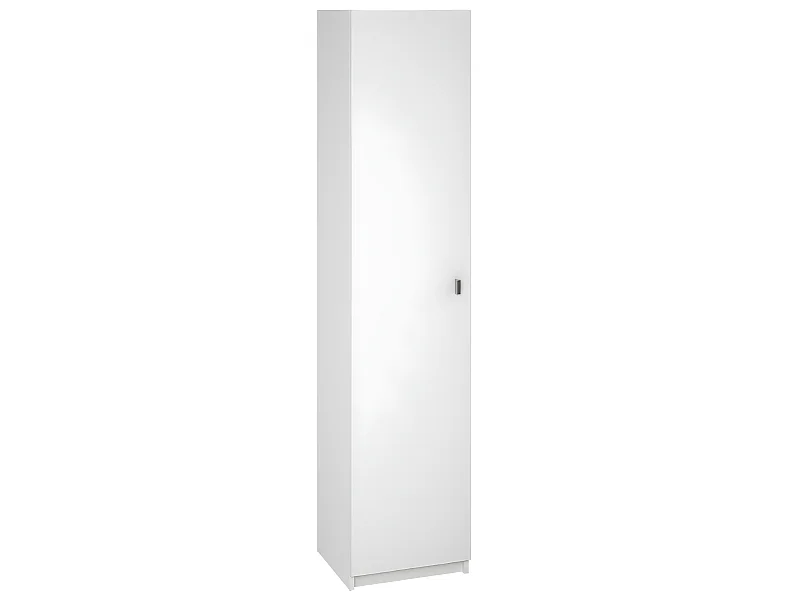 Armoire polyvalente coloris blanc - Hauteur 180 x Longueur 40 x Profondeur 35.6 cm