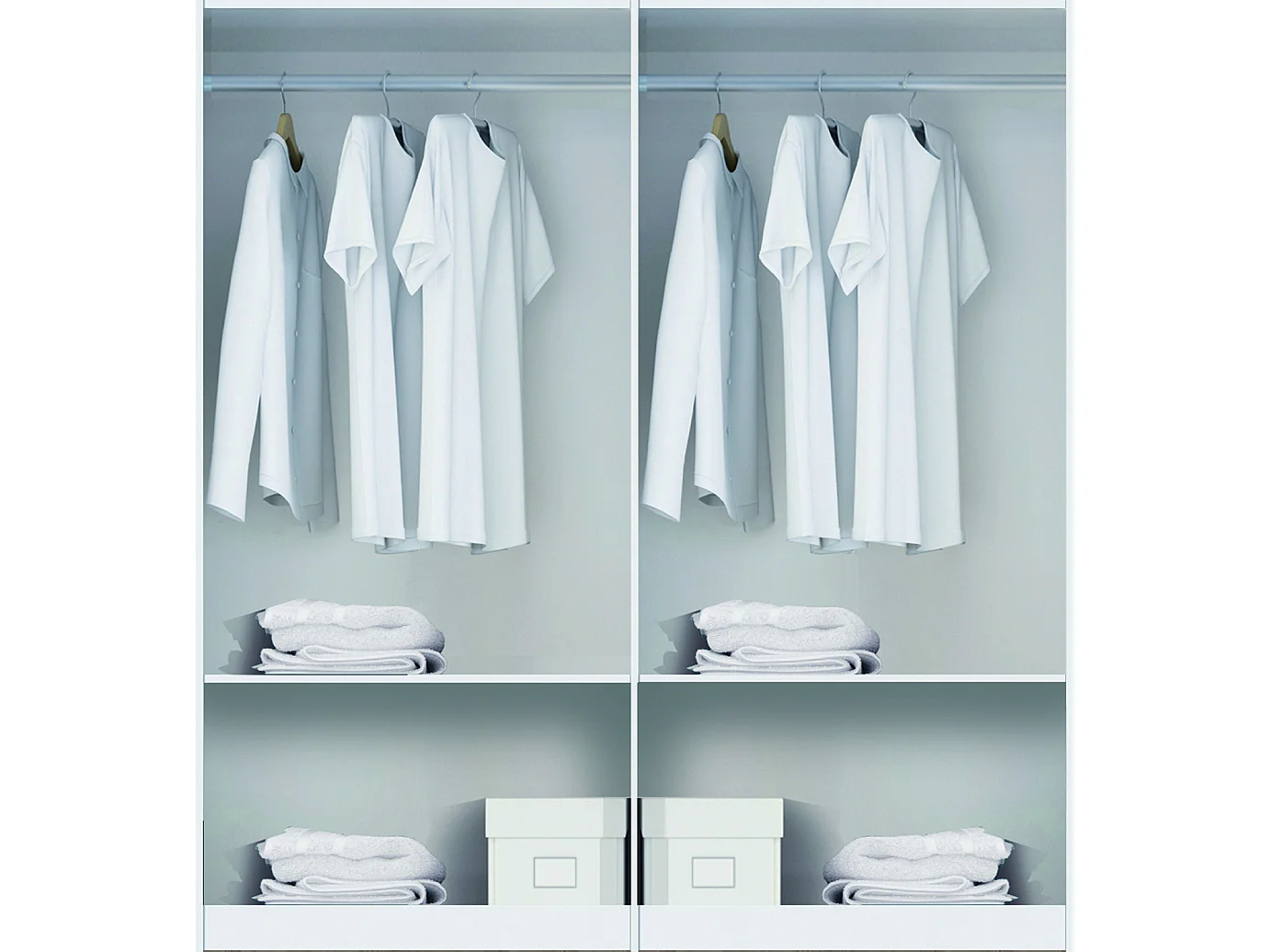 Armoire / placard de rangement de 2 portes coulissantes coloris Merisier - longueur 182 x profondeur 56 x hauteur 200 cm