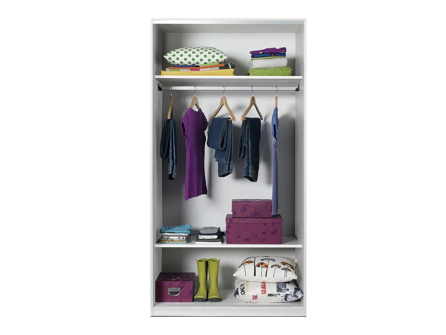 Armoire / placard de rangement de 2 portes coulissantes coloris Chêne Cambrian - longueur 94 x profondeur 52 x hauteur 182 cm