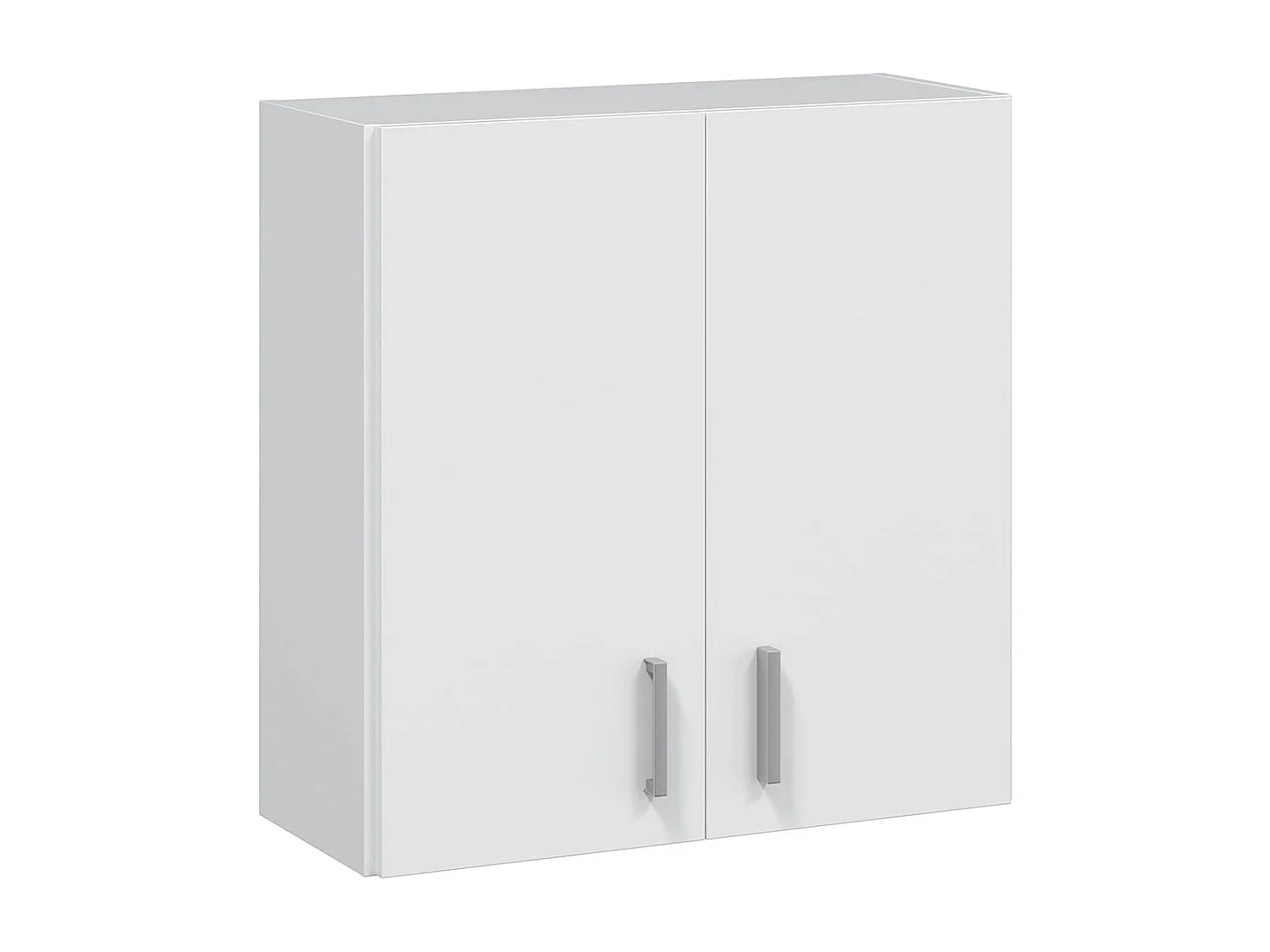 Armoire de rangement suspendue avec 2 portes coloris blanc - H60 x L59 x P26.5 cm