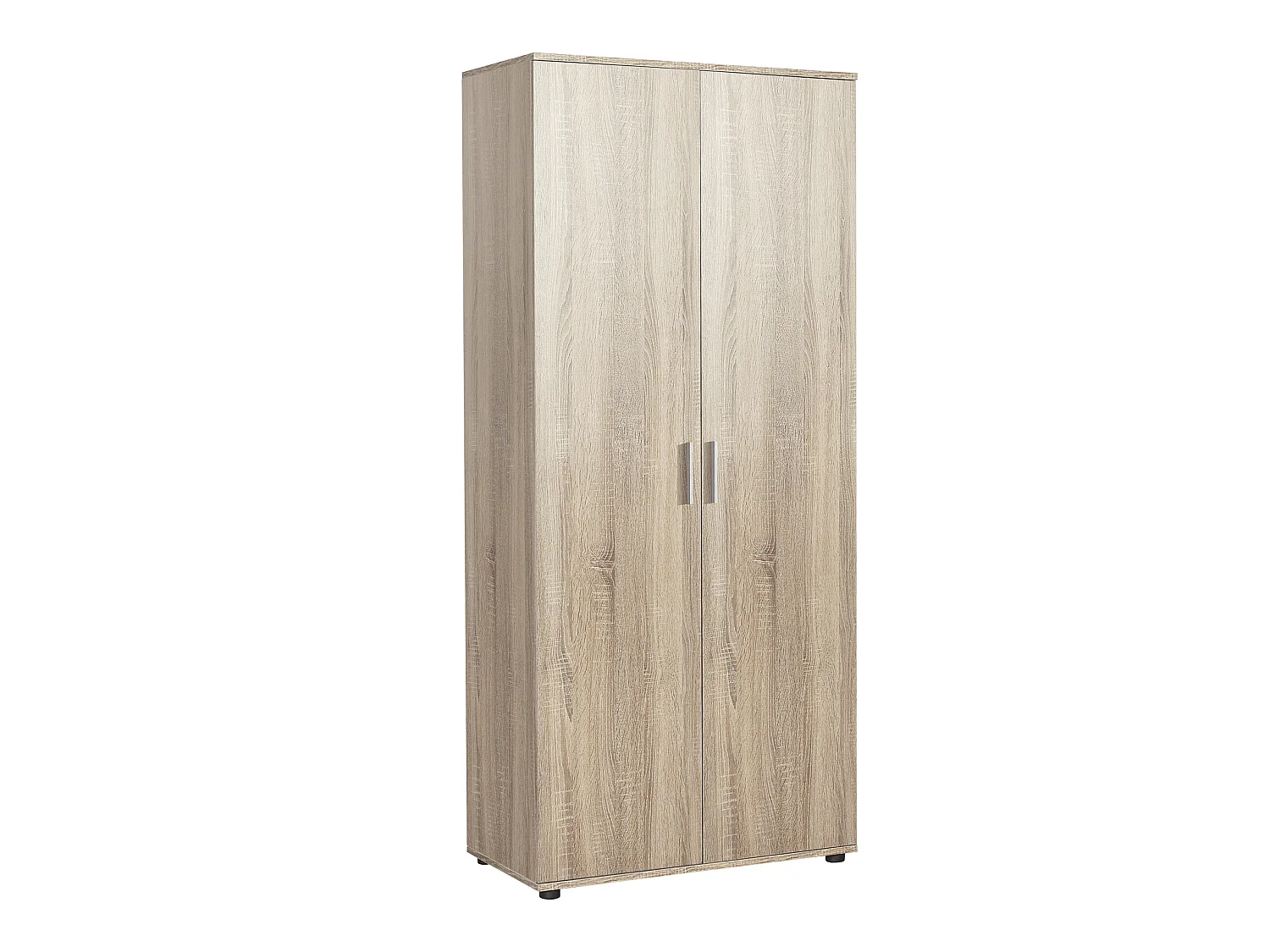 Armoire / placard de rangement de 2 portes coloris Chêne Cambrian - longueur 80 x profondeur 47 x hauteur 187 cm