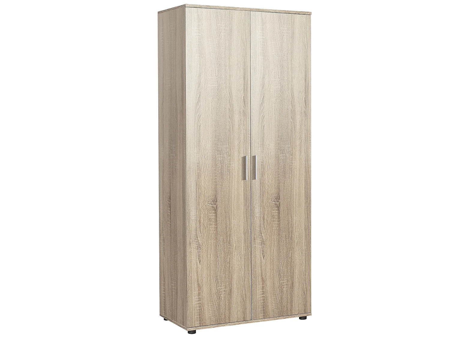 Armoire / placard de rangement de 2 portes coloris Chêne Cambrian - longueur 80 x profondeur 47 x hauteur 187 cm