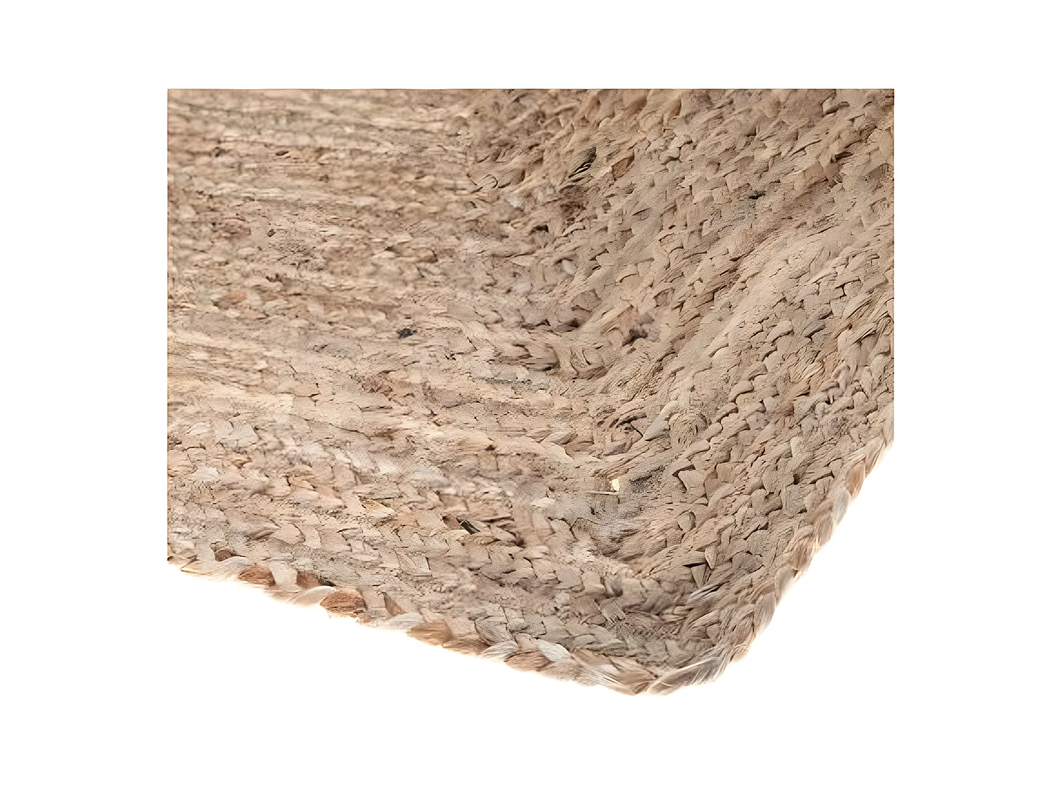 Tapis en jute coloris naturel - L. 170 x l. 120 cm