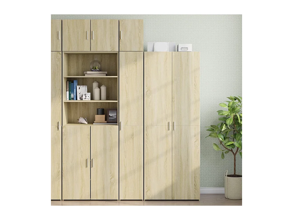 Armoire de rangement mince chêne sonoma 30x42,5x225 cm