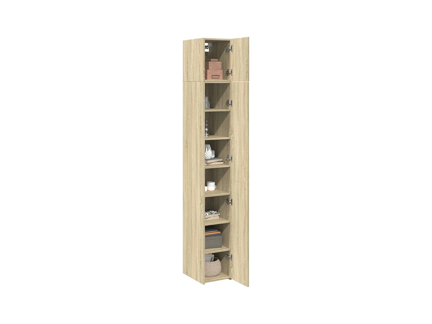 Armoire de rangement mince chêne sonoma 30x42,5x225 cm