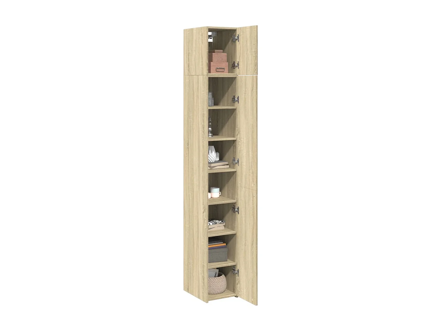 Armoire de rangement mince chêne sonoma 30x42,5x225 cm