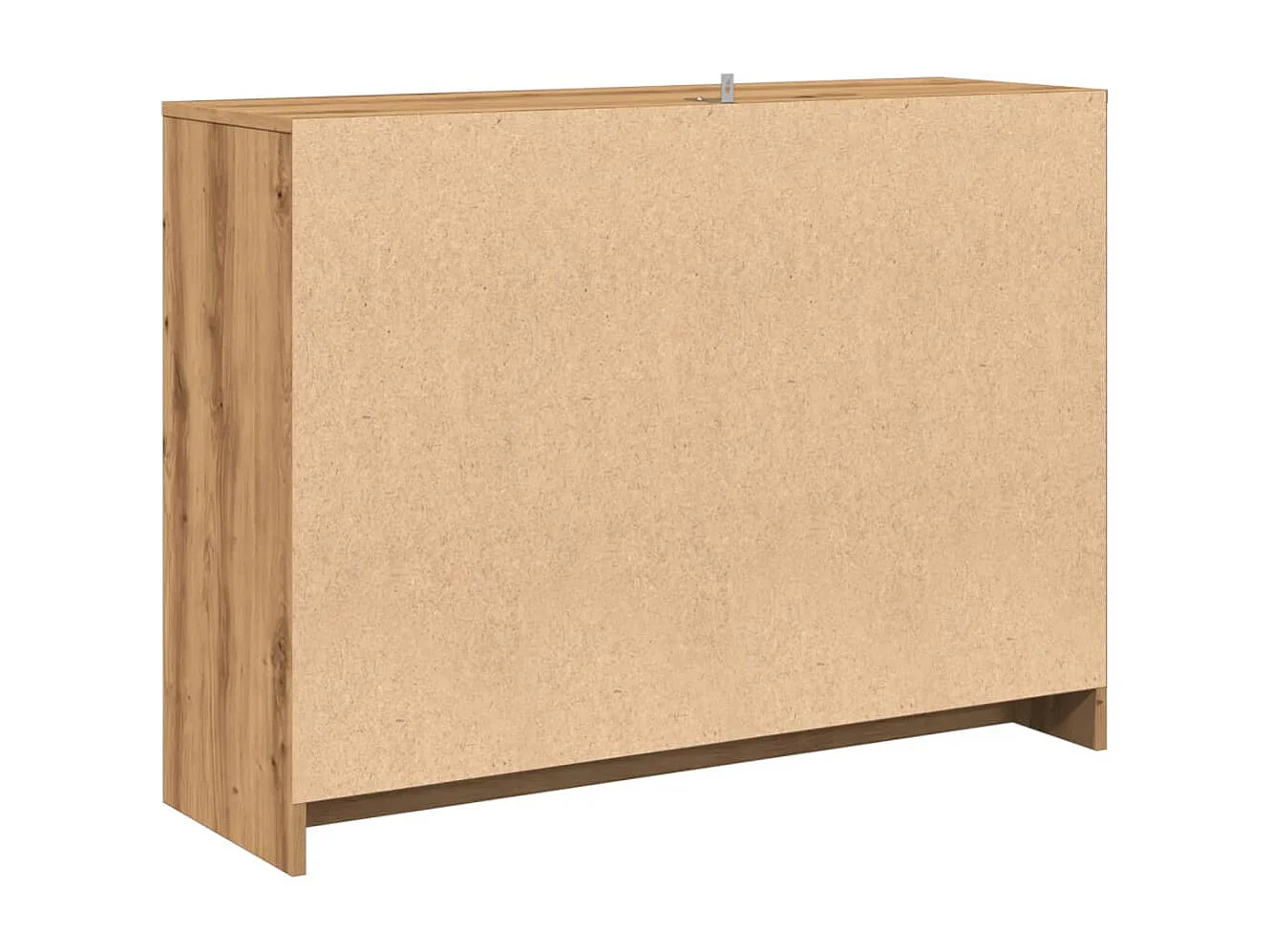 Aparador de roble artesanal 102x33x75 cm madera de ingeniería