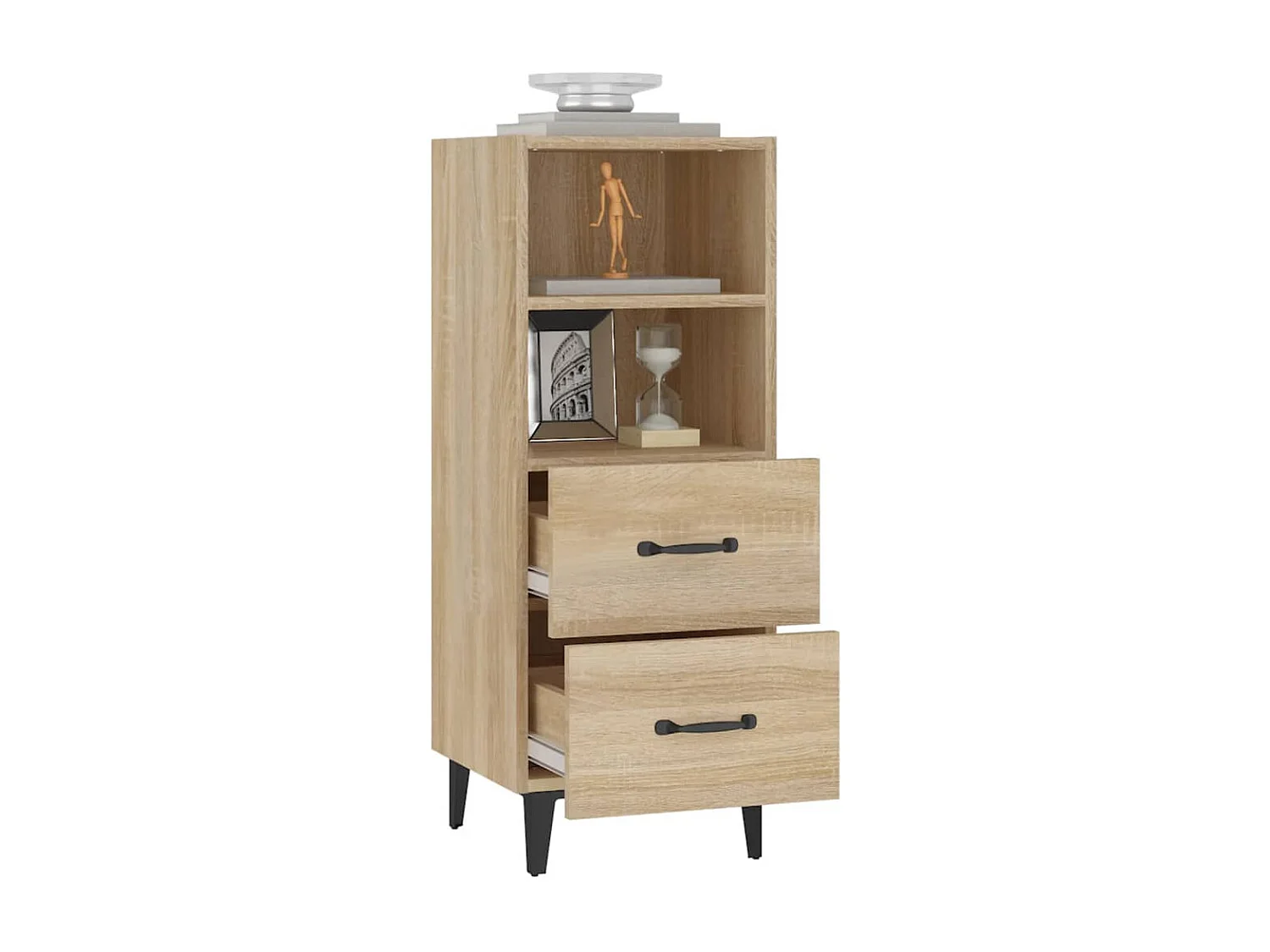 Buffet Chêne sonoma 34,5x34x90 cm Bois d'ingénierie