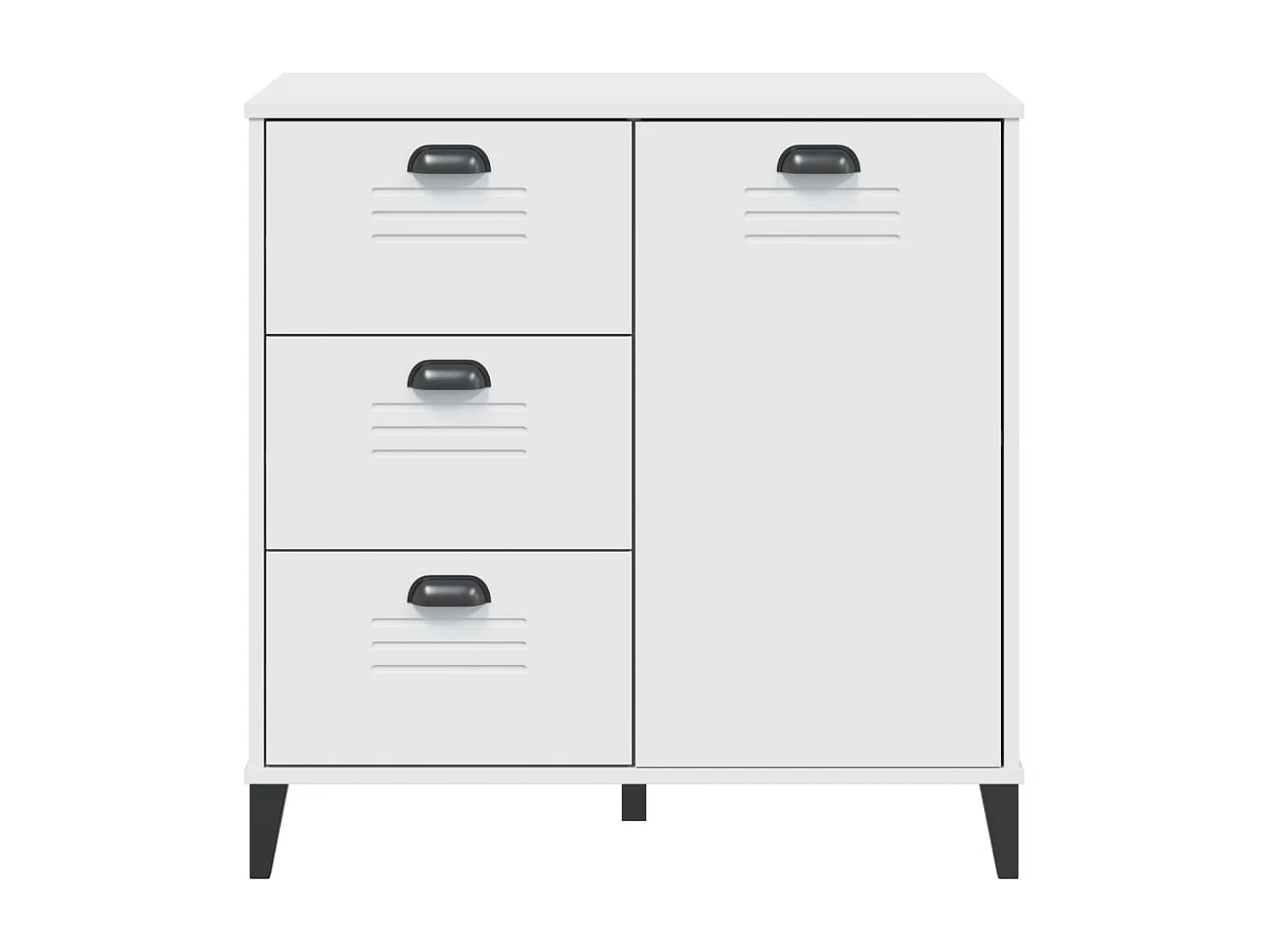 Buffet VIKEN blanc 80x40x80 cm bois d'ingénierie