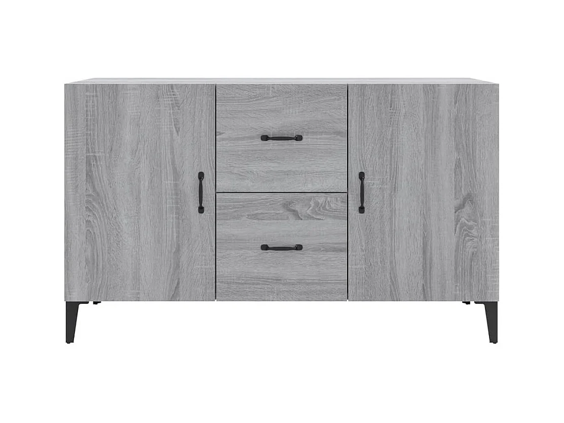 Buffet sonoma gris 100x36x60 cm bois d'ingénierie