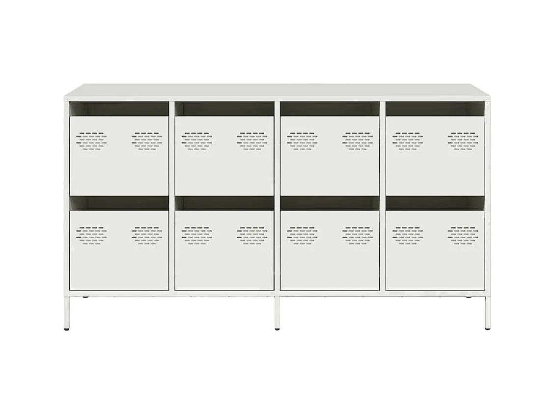 Buffet blanc 135x39x73,5 cm acier laminé à froid