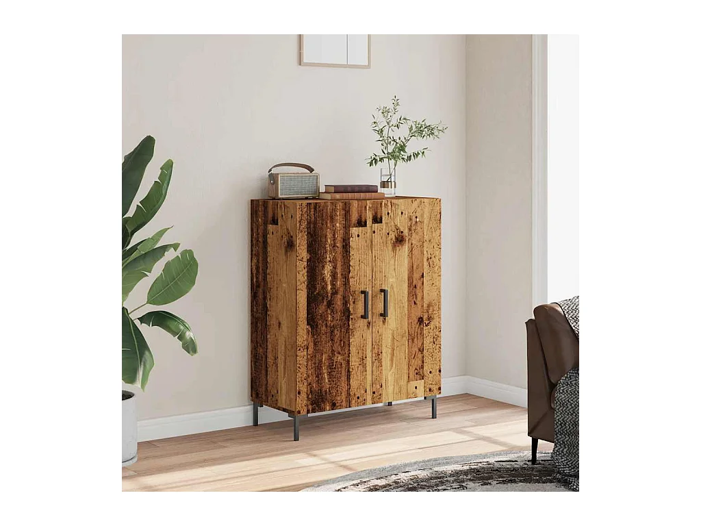 Buffet vieux bois 69,5x34x90 cm bois d'ingénierie