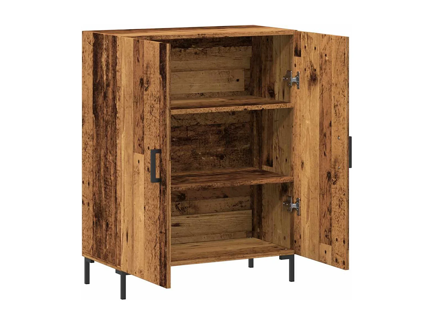 Oud houten dressoir 69,5x34x90 cm bewerkt hout