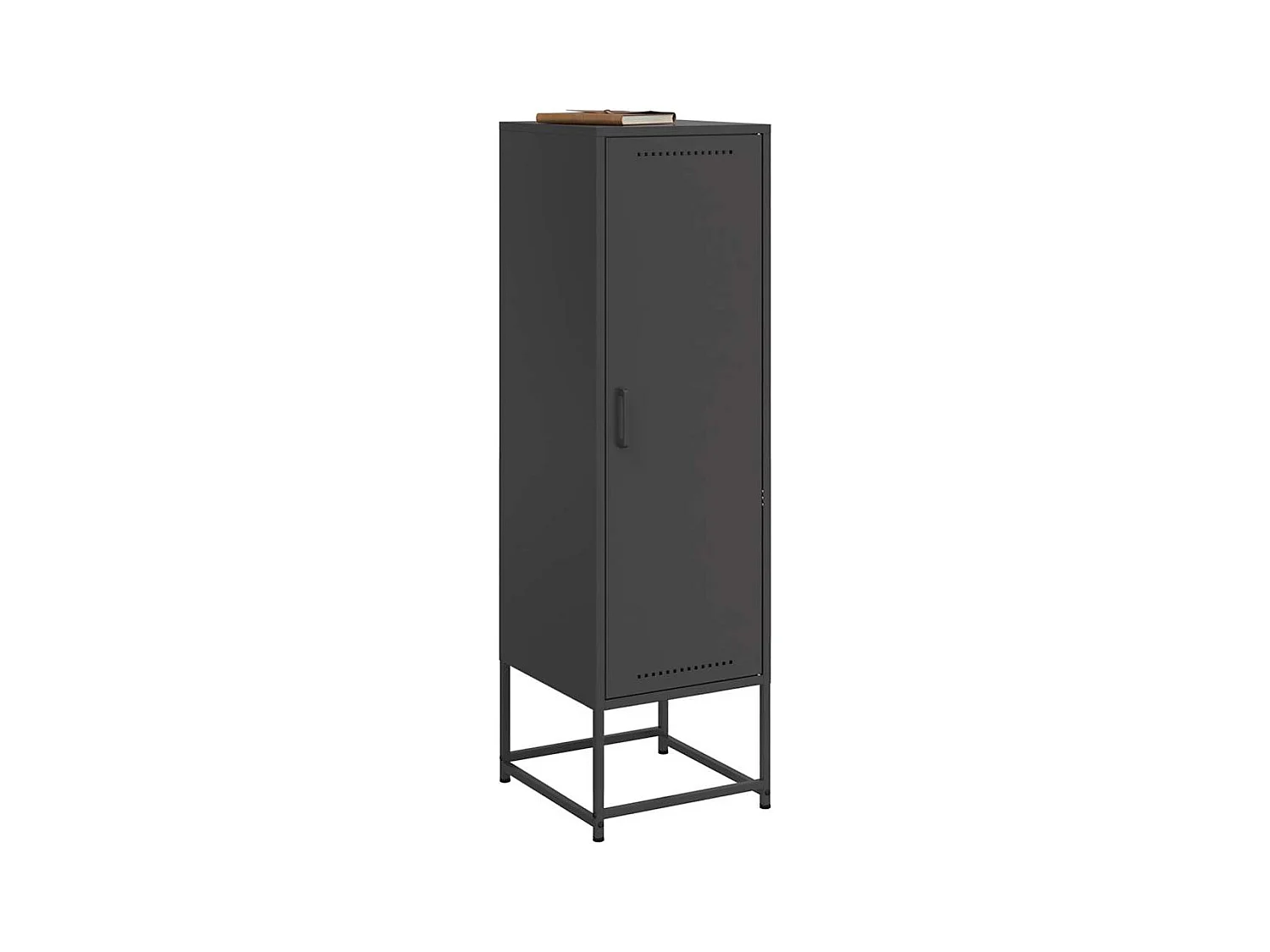 Buffet haut noir 36x39x123 cm acier