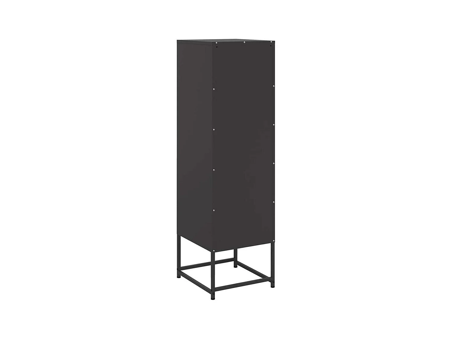 Buffet haut noir 36x39x123 cm acier