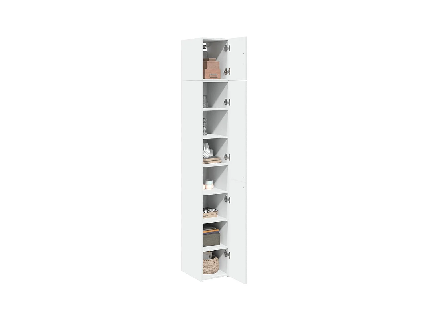 Armoire de rangement mince blanc 30x42,5x225 cm