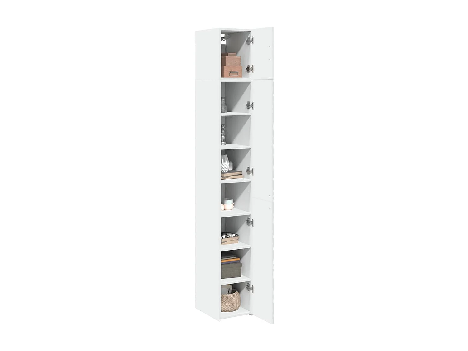 Armoire de rangement mince blanc 30x42,5x225 cm