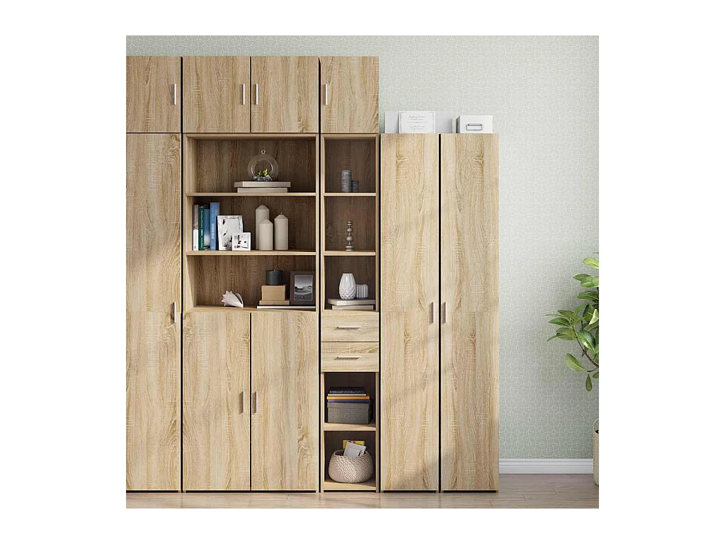 Armoire de rangement mince chêne sonoma 30x42,5x225 cm
