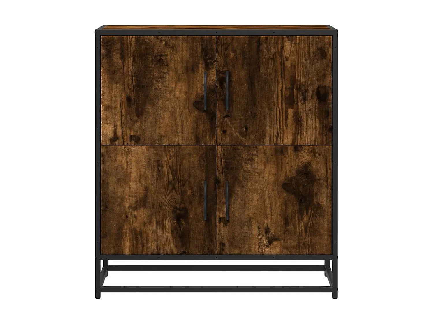 Credenza in rovere affumicato 68x35x76 cm in legno ingegnerizzato