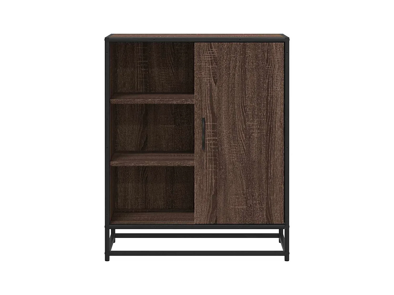 Buffet chêne marron 62x35x76 cm bois d'ingénierie
