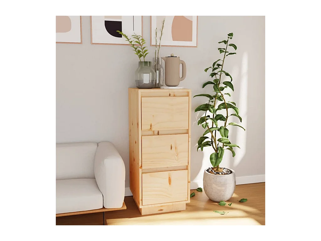 Buffet 32x34x75 cm Bois massif de pin