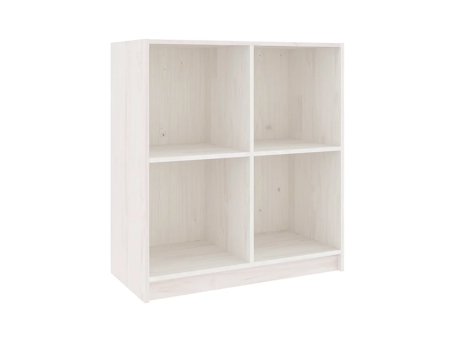 Credenza bianca 70x33x76 cm in legno massello di pino