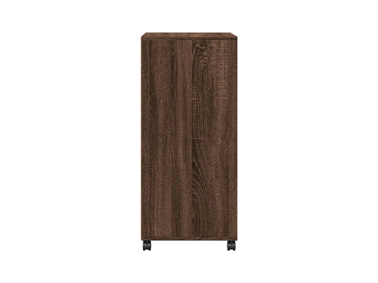 Armoire à roulettes chêne marron 55x40x91 cm bois d'ingénierie