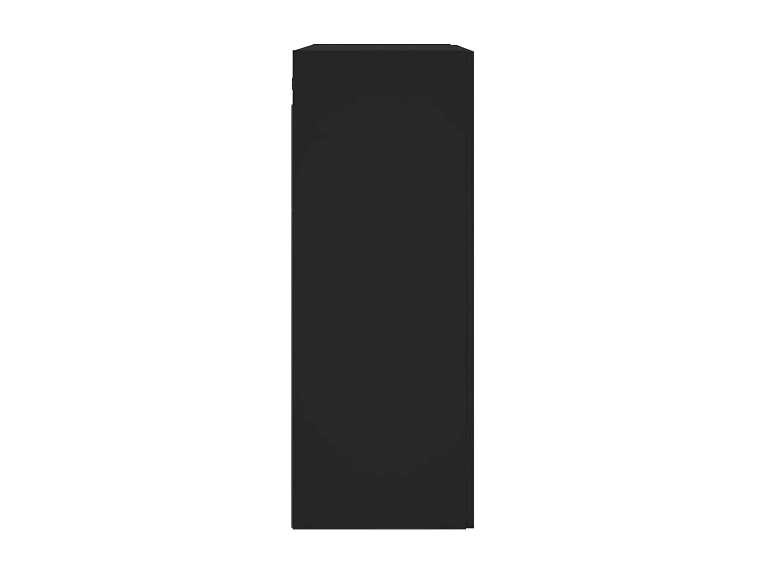 Pensili da parete in legno ingegnerizzato nero a 2 pezzi