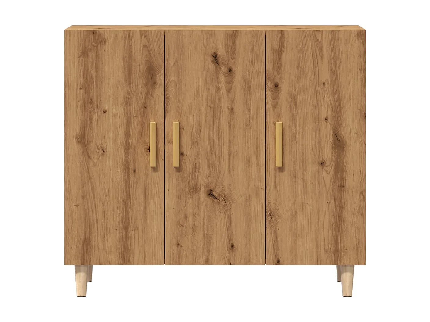 Handgefertigtes Sideboard aus Eichenholz 90x34x80 cm