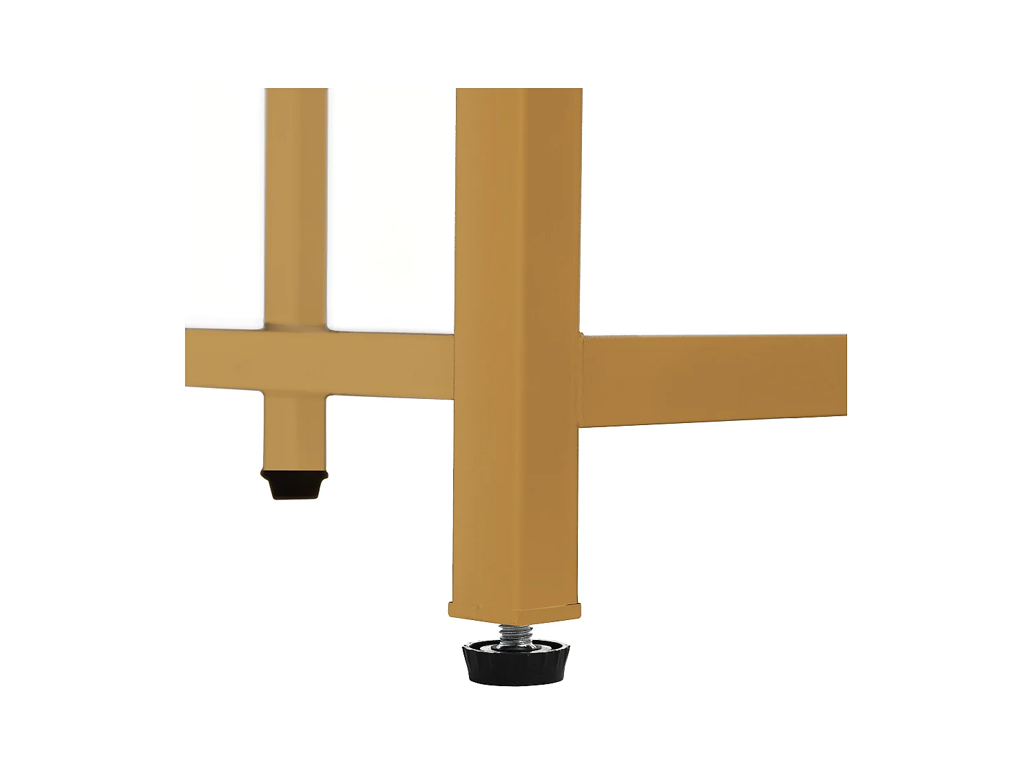 Meuble coiffeuse blanche avec 1 tabouret, 2 tiroirs et lumières LED Pieds en métal doré 80×40x138,5 cm