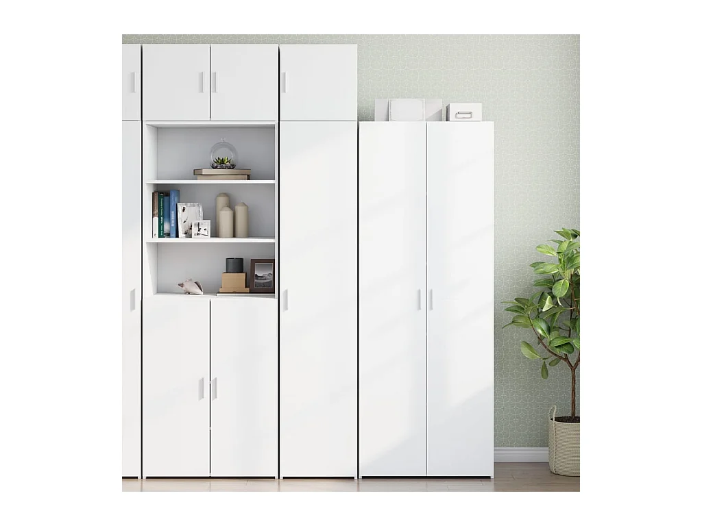 Armoire de rangement mince blanc 40x42,5x225 cm