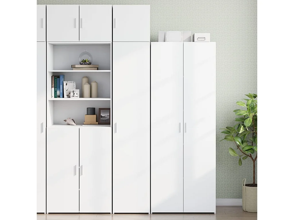 Armoire de rangement mince blanc 40x42,5x225 cm