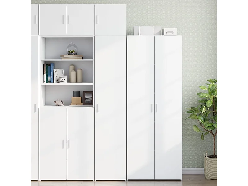 Armoire de rangement mince blanc 40x42,5x225 cm