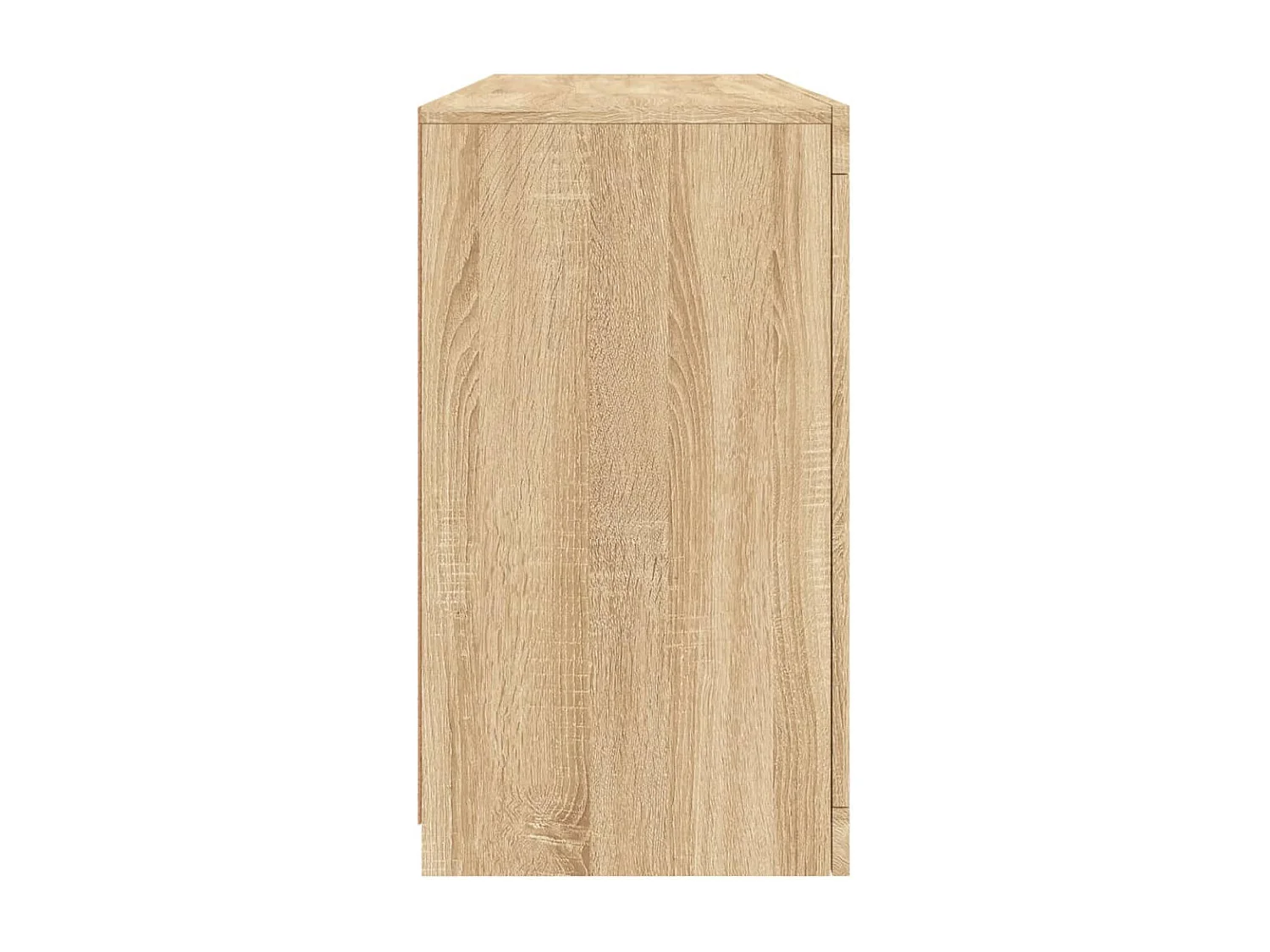 Dressoir met LED-verlichting Sonoma eiken 142,5x37x67 cm