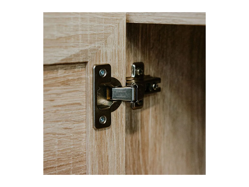 Finori Buffet Bali 01A Chêne sonoma et impression de canne