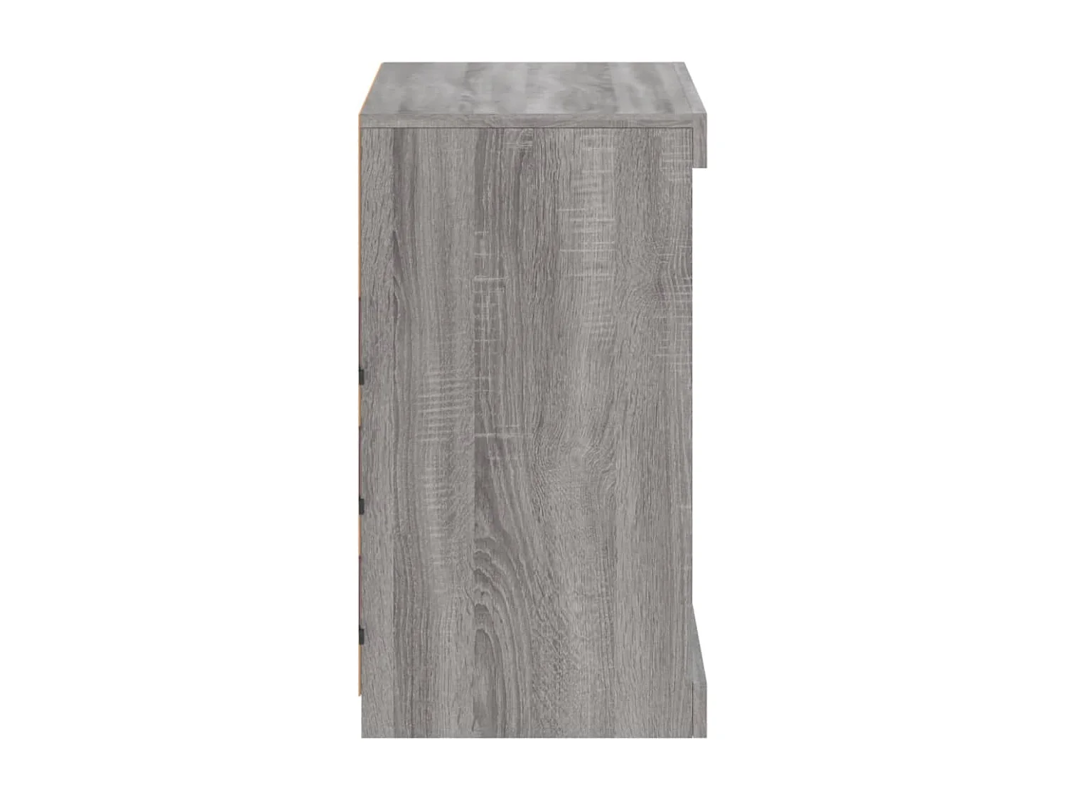 Buffet avec lumières LED sonoma gris 60,5x37x67 cm