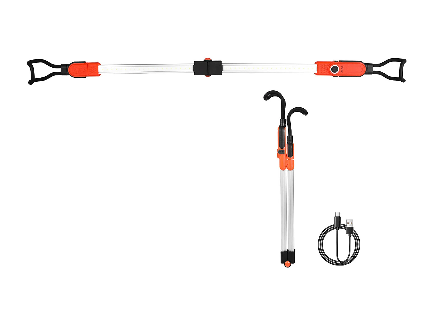 Lampe de Travail SucceBuy sous le Capot, 2300LM, 6000mAh LED, Barre Lumineuse Mécanique Portable sans Fil avec Crochets, pour Réparation de Voiture