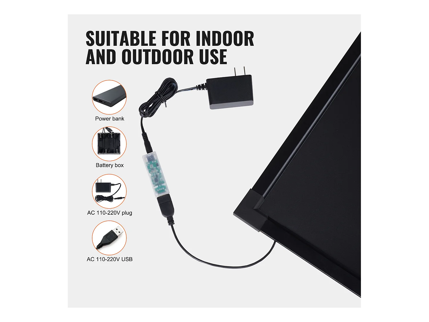 Tableau d’Écriture de Messages à LED SucceBuy 40,5 x 60,5 cm, avec Marqueurs et Télécommande, pour la Maison, la Boutique de Mariage