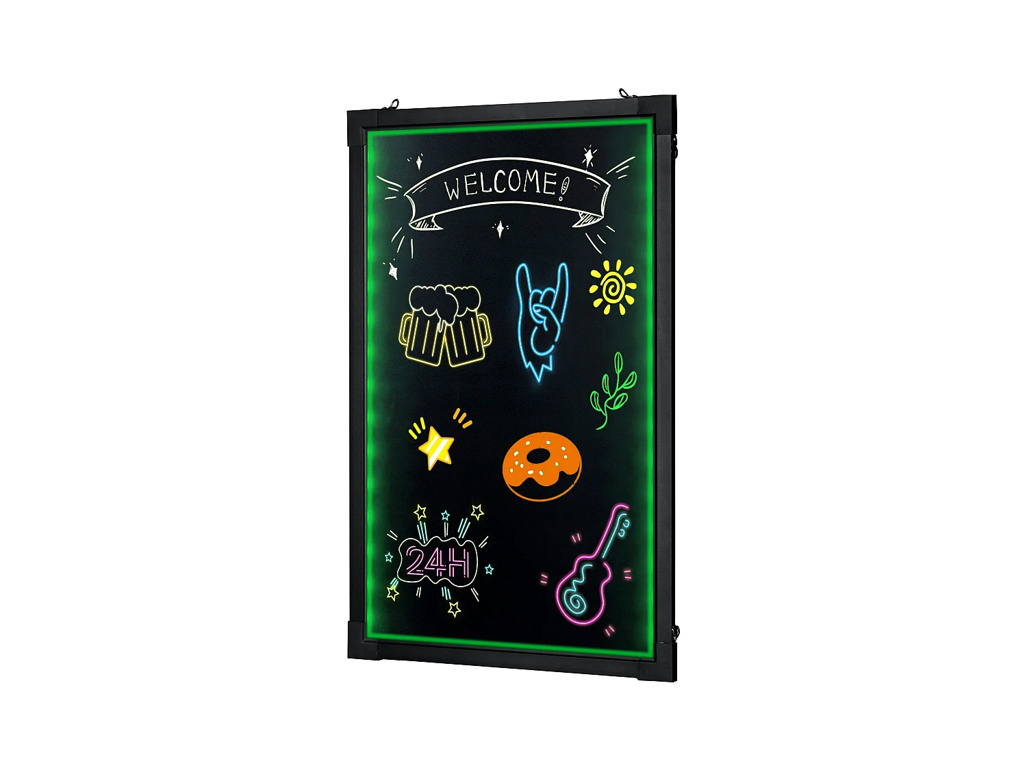 Tableau d’Écriture de Messages à LED SucceBuy 40,5 x 60,5 cm, avec Marqueurs et Télécommande, pour la Maison, la Boutique de Mariage