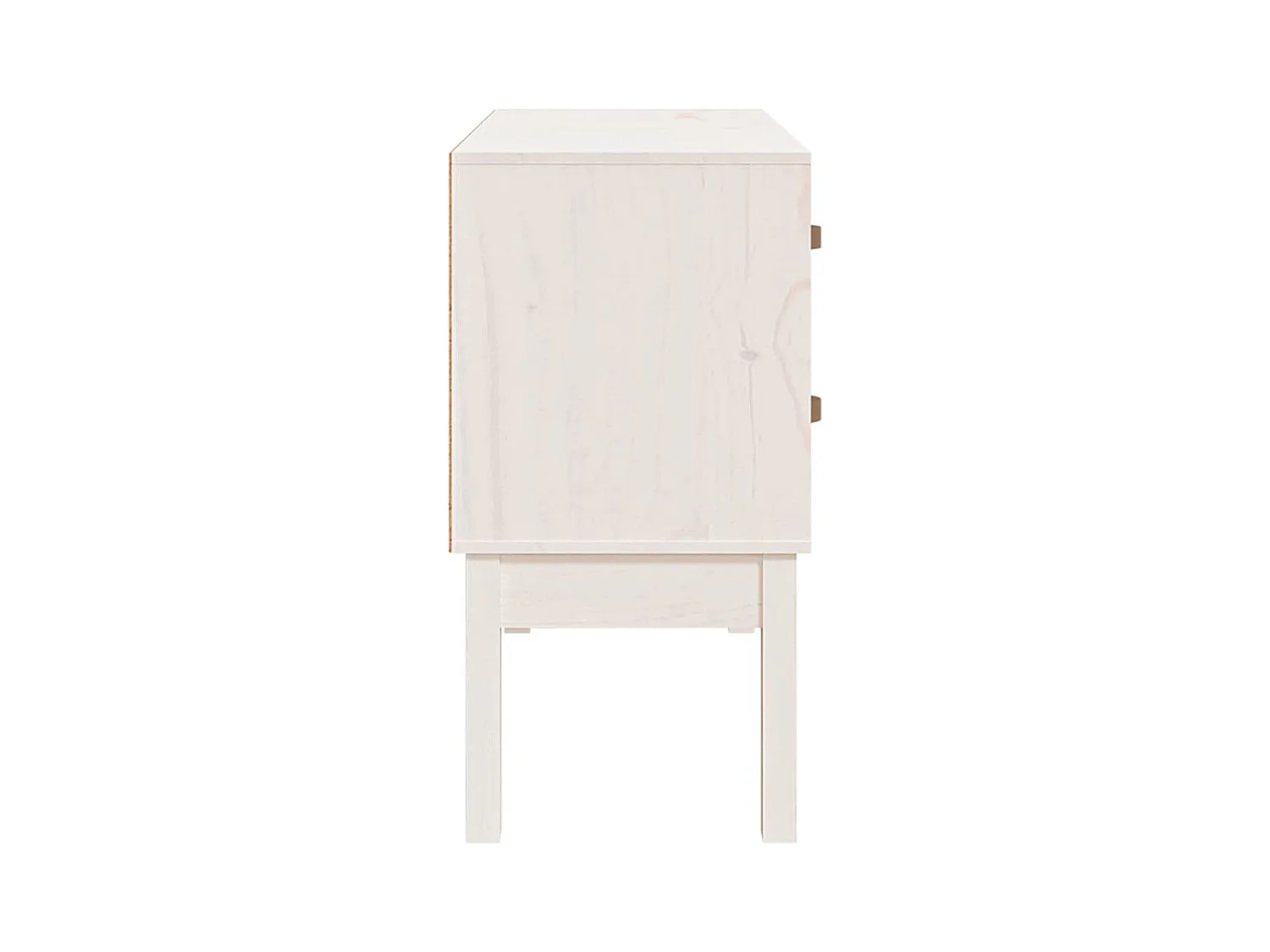 Armoire console Blanc 90x40x78 cm Bois de pin solide