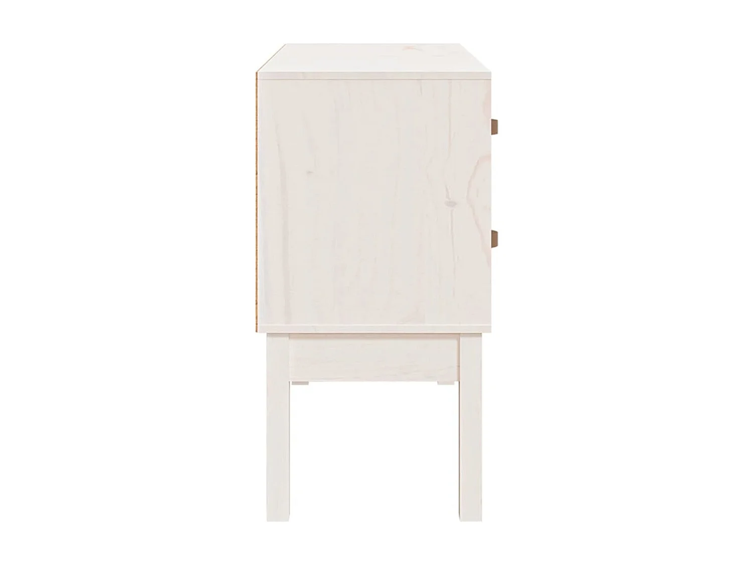 Armoire console Blanc 90x40x78 cm Bois de pin solide