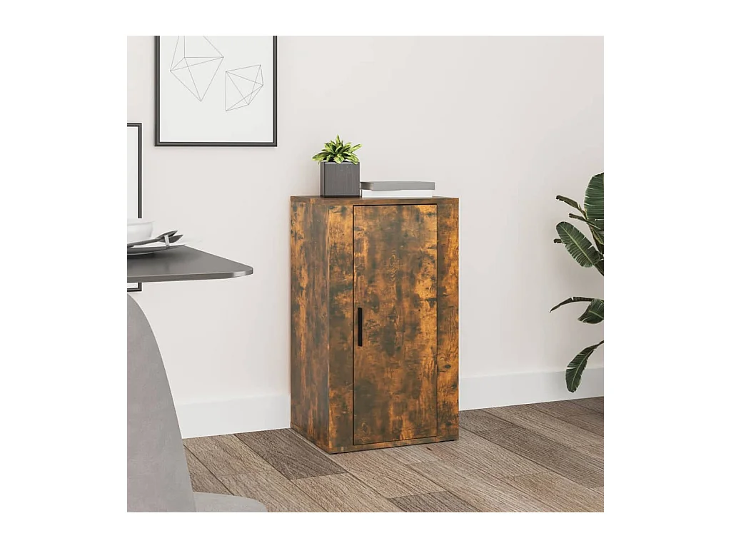 Buffet Chêne fumé 40x33x70 cm Bois d'ingénierie