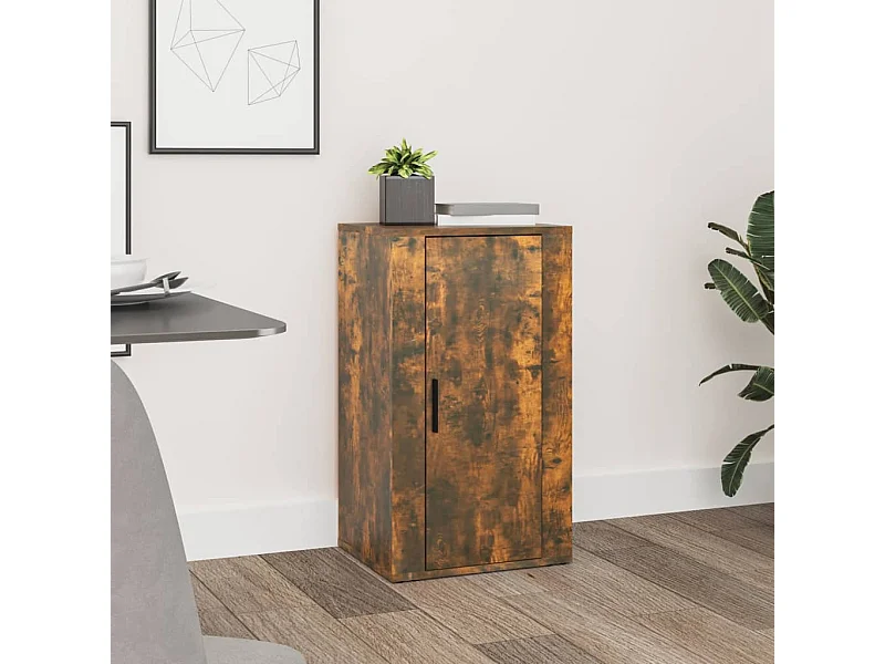 Buffet Chêne fumé 40x33x70 cm Bois d'ingénierie