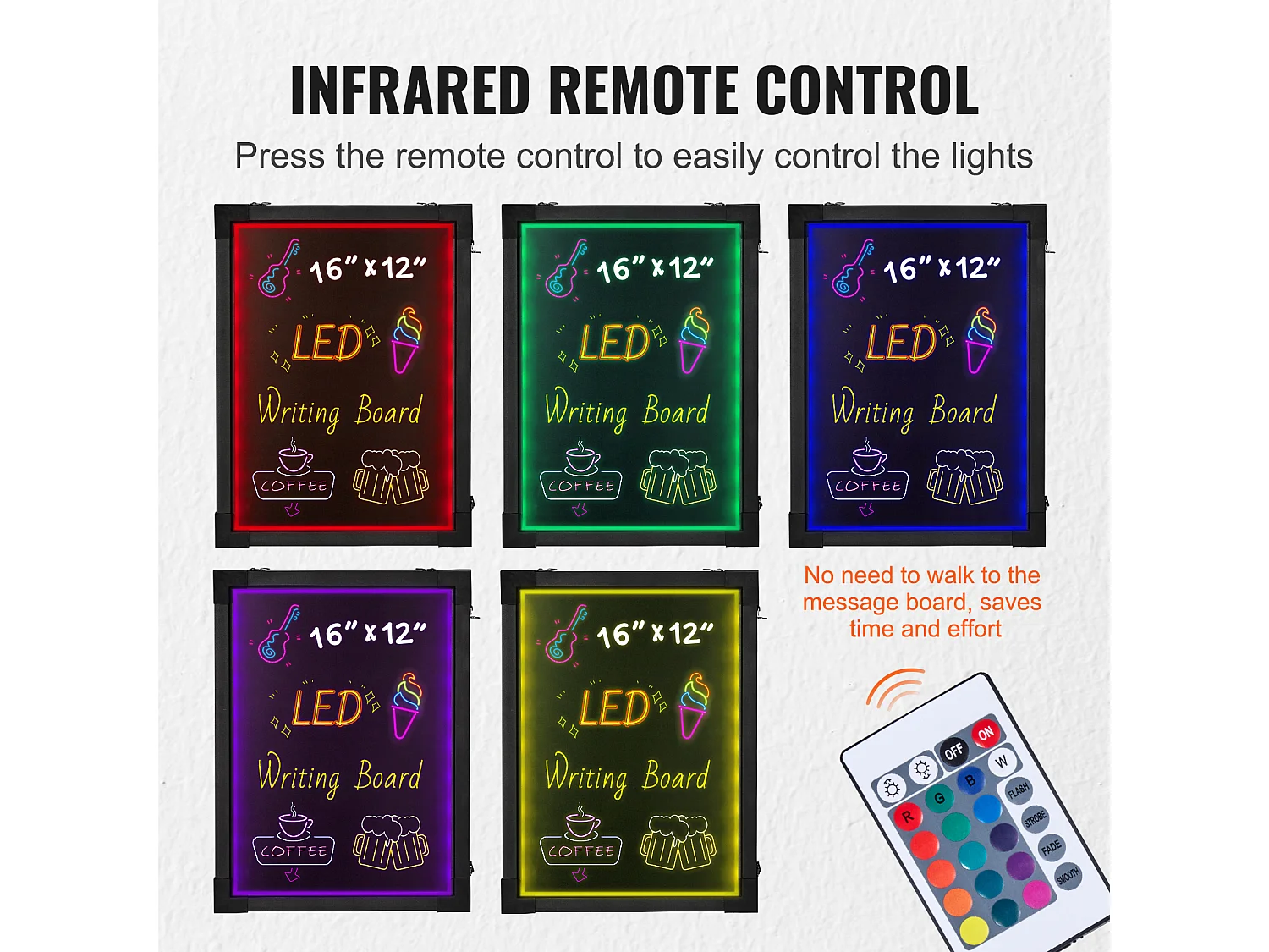 Tavolo per Scrittura di Messaggi a LED SucceBuy, 40,5 x 30,2 cm Illuminato e Cancellabile, per la Casa, il Negozio di Matrimonio