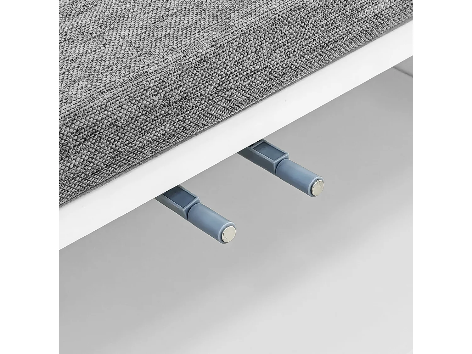 Armadio con panca portascarpe e cuscino, design moderno, truciolato, bianco e oro (60,5x180,5x35,2 cm)