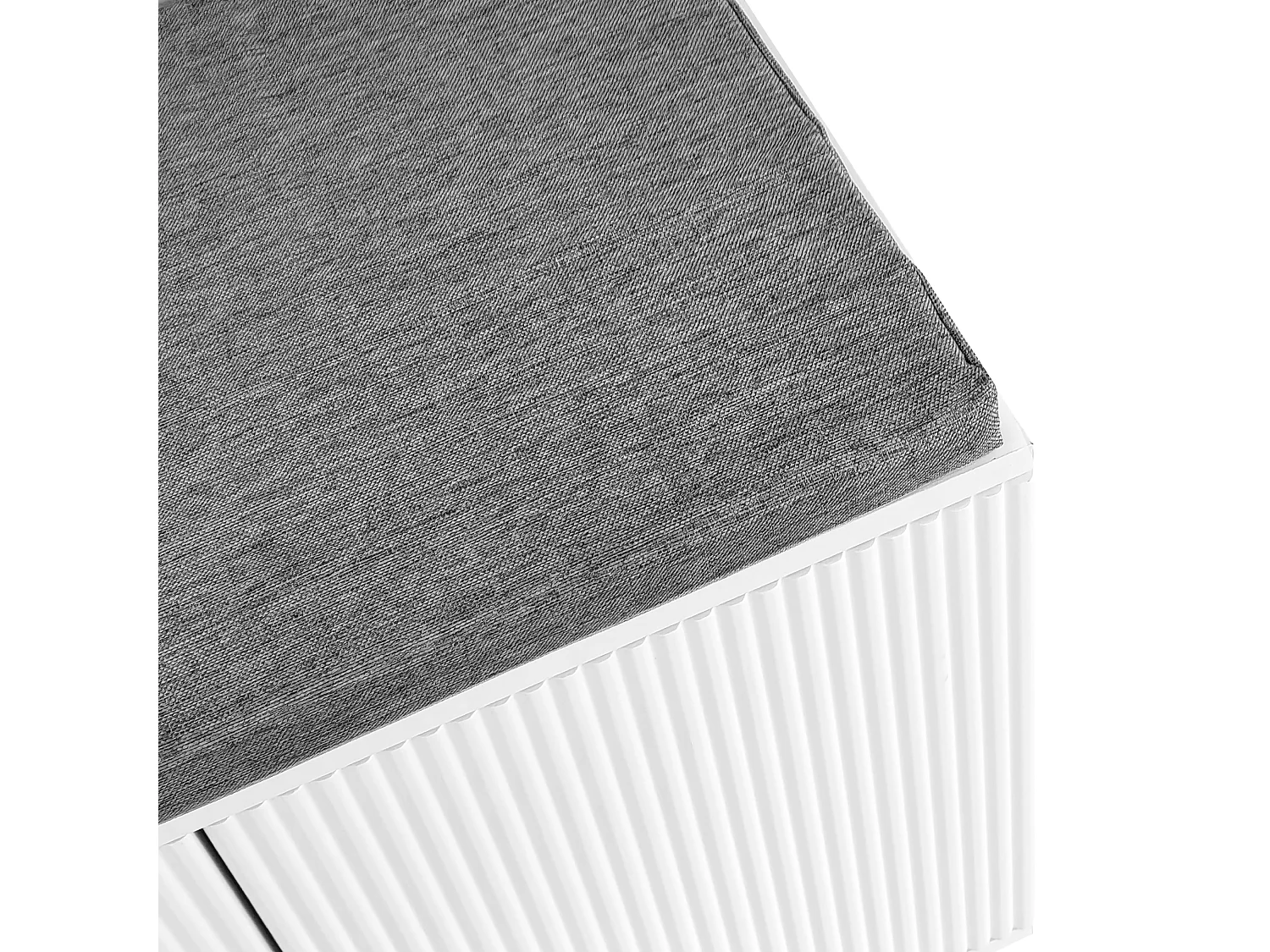 Armadio con panca portascarpe e cuscino, design moderno, truciolato, bianco e oro (60,5x180,5x35,2 cm)