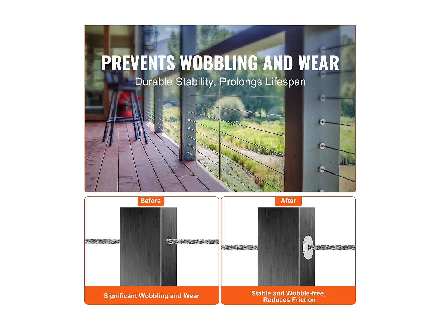 Korpus Garde SucceBuy 121 Tulei Ochronnych ze Stali Nierdzewnej T316 do Lin Stalowych 3,2 mm