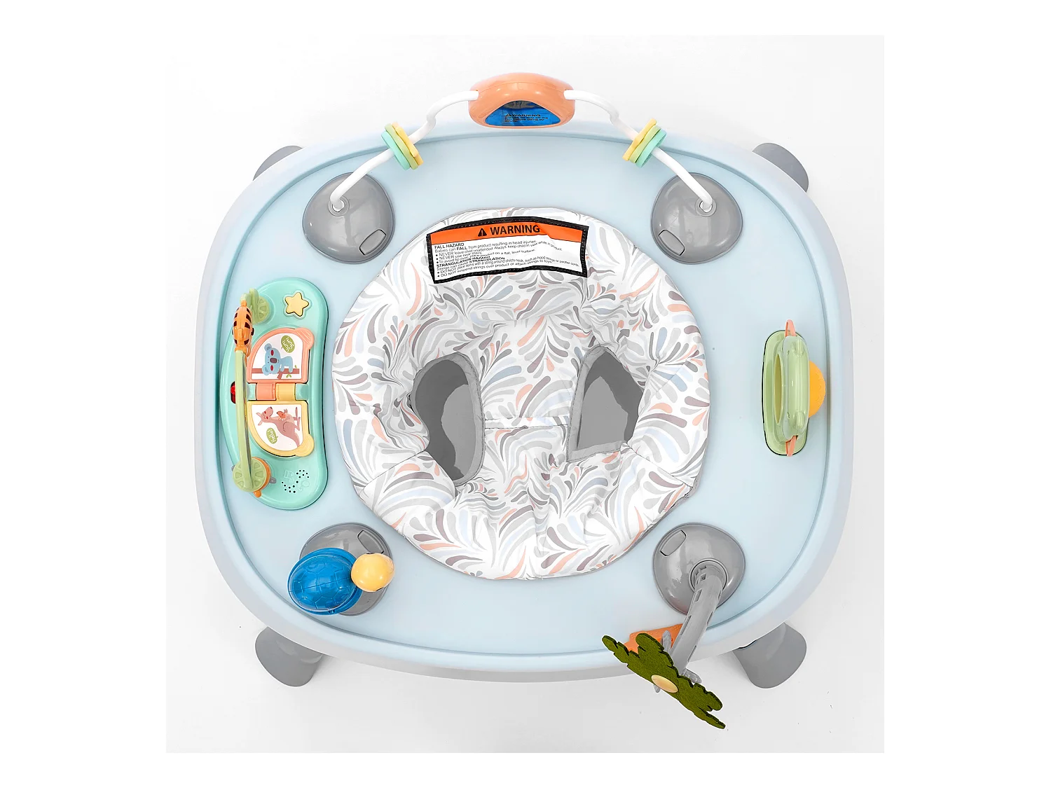 Centro de Actividades para Bebés, SucceBuy Centro de Actividades para Bebés, Asiento Giratorio 360°, para 6 Meses y Más, Plástico, Multicolor