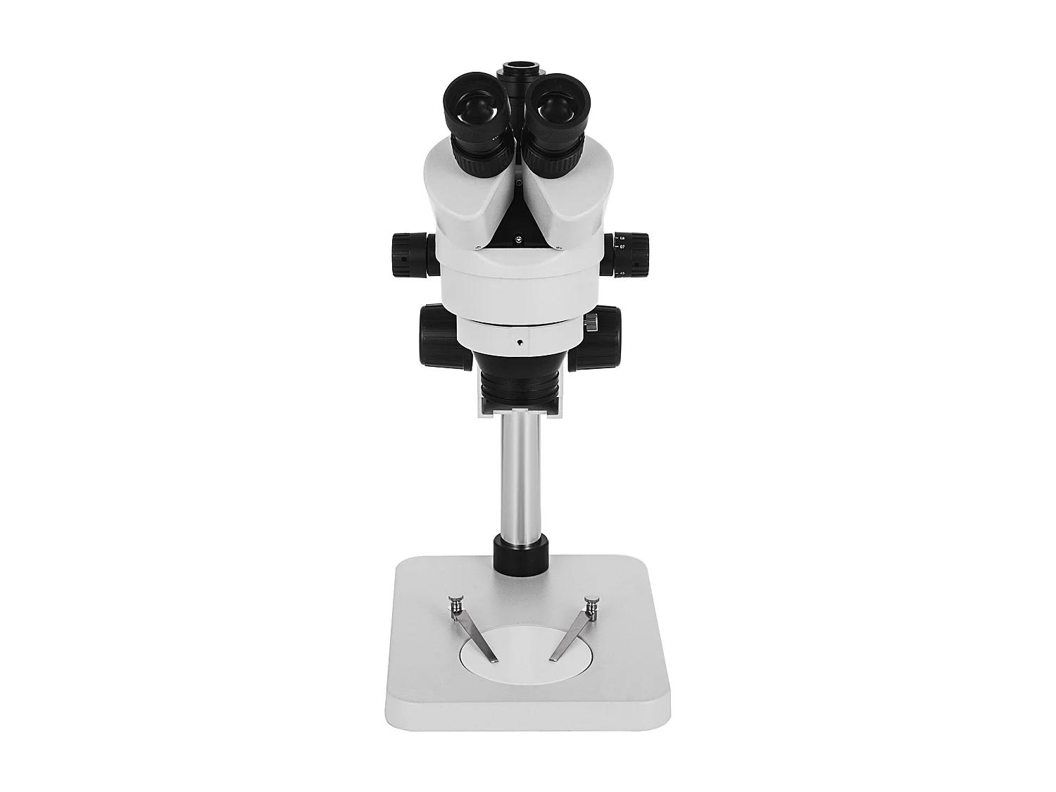 Microscopio Estéreo Trinocular SucceBuy 3,5X-90X | Soporte sobre Columna | Uso en Laboratorio | 110 V